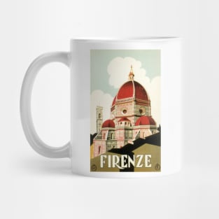 Vintage Travel Poster, the Duomo in Florence, Italy Mug